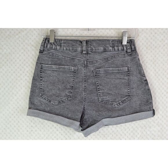 Sincerely Jules Women's 5/27 Black Acid Washed Jean Shorts - Picture 4 of 15